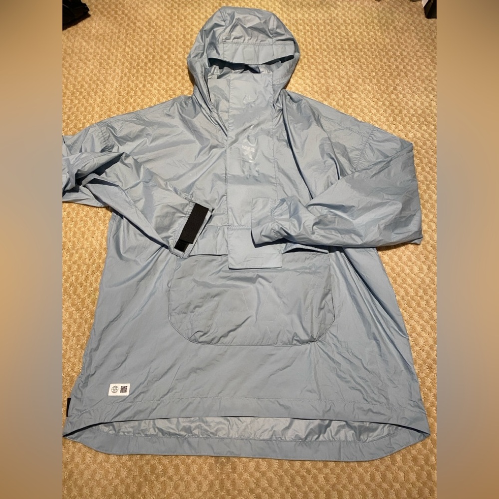 adidas Pale Blue Hooded Performance Pullover